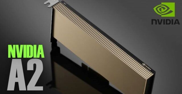 NVIDIA A2 : entry-level accelerator card with GA107 small core, 16GB GDDR6 video memory