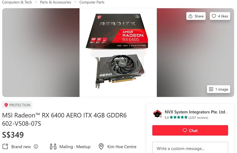 RX 6400 AERO ITX, MSI to launch AMD Radeon RX 6400 ITX card, overseas price about 349 Singapore dollars, Optocrypto