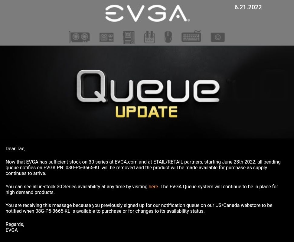 EVGA, EVGA Slowly Recovering Normal Stock of RTX 30 series, Optocrypto