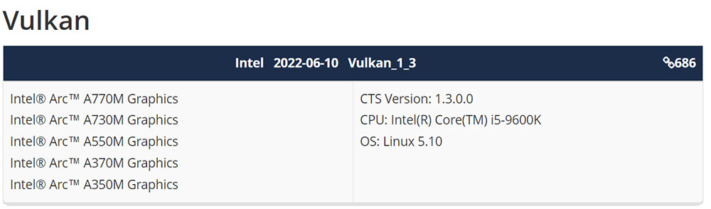 Vulkan 1.3, Intel Arc Alchemist GPUs now support Vulkan 1.3, Optocrypto