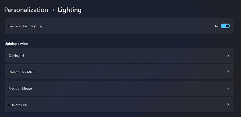 Windows 11, Windows 11 could control RGB lighting, Optocrypto