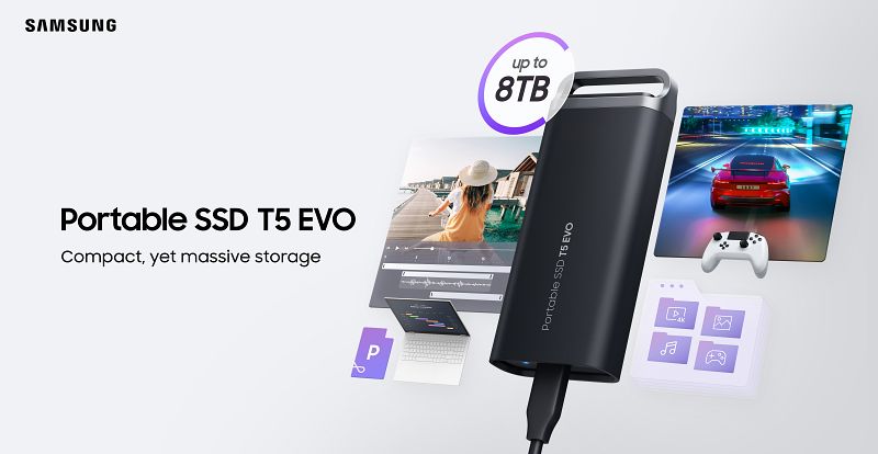 Samsung T5 EVO: The first external 8TB SSD from the company, Optocrypto