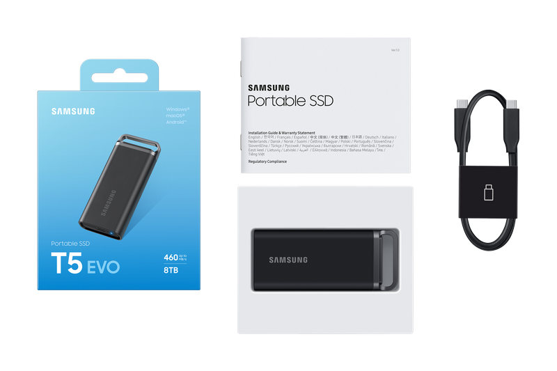 T5 EVO, Samsung T5 EVO: The first external 8TB SSD from the company, Optocrypto